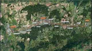 Vizualizace trati Otrokovice - Vizovice