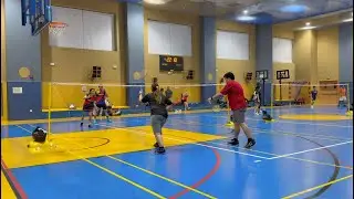 Carl/Yzay VS Kevin/Abby | Level E | SMASH United Badminton Abu Dhabi Badminton Queuing May 2023