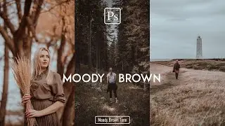Brown Moody Tone Color Grading | Photoshop Tutorial 