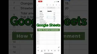 Can I Insert Comments in Google Sheets on IPhone Mobile?