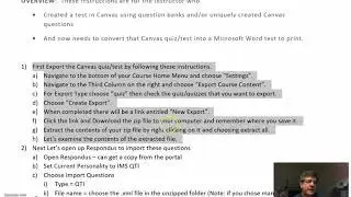 Canvas Quiz to Word Quiz