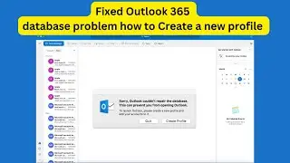 Outlook database problum