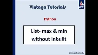 How to find minimum /maximum number in list ?? (Python)