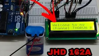 JHD 162A to display using arduino without Potentiometer tutorial