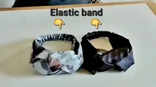 Kids/children head band tutorial with non Stretchy Material + elastic band