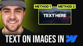How to overlay text on an image in Webflow | 2 simple methods