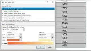 Highlight with colour in Excel