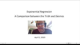 Exponential Regression on TI-84 and Desmos.com