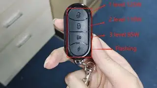 Unboxing Remote control led bulb for cars