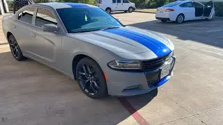 Dodge charger gray liquid wrap