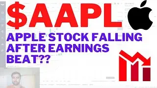 $AAPL APPLE STOCK FALLING AFTER EARNINGS BEAT!! Apple Stock Analysis | Live Wellthy Stocks