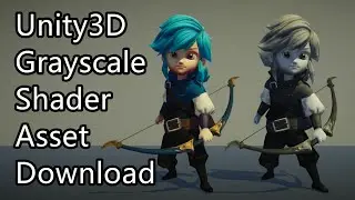 Unity VFX -  Grayscale Shader Effect - Downloadable