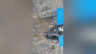 приспособа для мотоблока, меняем колеса на фрезы и наоборот в одну харю:)