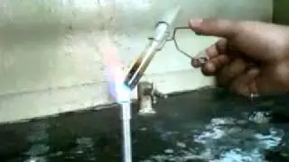 Reacción de sodio metálico con agua