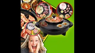 KOREAN STYLE 2-IN-1 ELECTRIC HOT POT AND GRILL