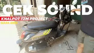Knalpot Copy TZM Project | Cek Sound di Scoopy - Suaranya Adem