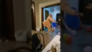 Моя любимка😘 в выходной и воздушные шары😂😂😂