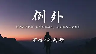 刘瑞琦 - 例外『到底谁是例外，成为谁的例外被爱的人不必明白。』【動態歌詞】