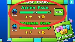 Geometry Dash Map Pack 1 Alpha Pack all 3 levels