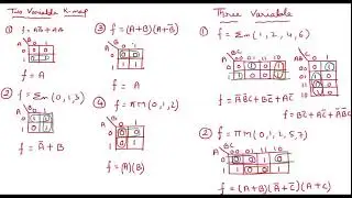 2 and 3 variable K map