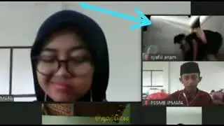 TEMEN LUCNUT saat BELAJAR ONLINE di ZOOM di CULIK