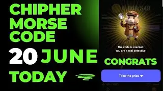 Hamster Kombat Chipher Morse Code Daily | Today: 20/6/2024 | Claim 1,000,000 Hamster Coins
