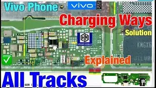 Vivo V15 Charging ways,Not Charging Problem Solutions All Tracks Jumper Solution📲✅