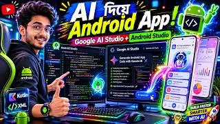 Build Android Apps with Google AI Studio + Android Studio | Complete Beginner Tutorial (2026)🎯