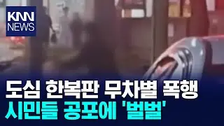 도심 한복판 무차별 폭행에 시민들 공포에 '벌벌'/ KNN