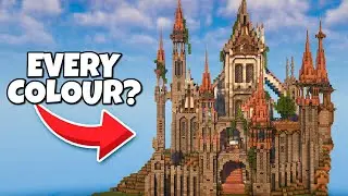 I Built a Castle with Every Colour in Minecraft!