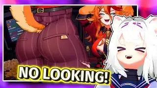 Filian couldn't RESIST the BUFFBUTT on the EYETRACKER CHALLENGE