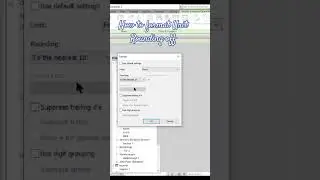 How to format units|#rounding|schedule |#estimate|Revit Archi|#shorts|yaas solutions