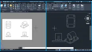 How to extract 2D views from a 3D drawing (FLASTSHOT / LAYOUT) in AutoCAD