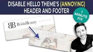 Disable Hello Theme Header and Footer