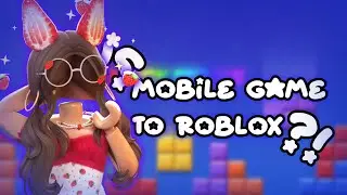 Mobile games now in Roblox?! (Roblox blox puzzle)