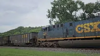 B410 though Creigsville VA with CSX NYC Heritage unit