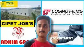 CIPET 🔴 Plastic Engineering Jobs🔴 Location: Maharashtra & Chennai 🔴 Qualification: Diploma & B-Tech.