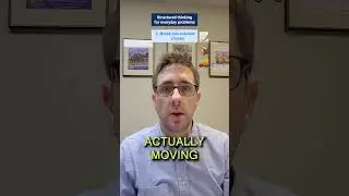 Structured thinking for everyday problems - moving apartments #shorts