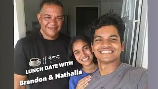 First Lunch with  Brandon and Fiancé Nathalia 😍 💕 ❤️