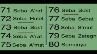Counting 71-80 in Amharic Ethiopian language #shorts