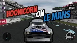 Trying to race a 1400 horsepower mustang around Le Mans - Forza 7
