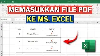 Cara Memasukkan File PDF ke Excel