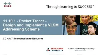 Курс Молодого Бойца Cisco Часть 1 2021 CCNA ITN 11.10.1 Packet Tracer Design/Implem VLSM Addressing