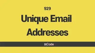 leetcode - 929 Unique Email Addresses