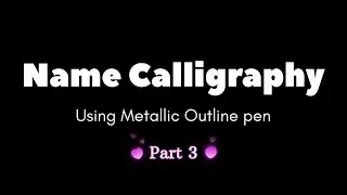 Name calligraphy | Writing | Brush pen | calligraphy for beginners | Comment your name #satisfying