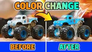 How to Change the Color of Dirty-to-Clean Monster Trucks!