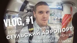 Сеульский аэропорт - Трудолюбивые Бродяги в Корее | Vlog, #1