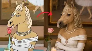 BoJack Horseman Characters in Real Life 🤯 | BoJack, Diane & Mr. Peanutbutter (Ultra Realistic)