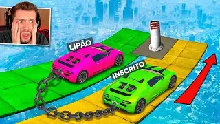 GTA V: (coop) LIPÃO vs INSCRITO numa corrida em dupla!