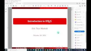 Introduction to LaTeX || LaTeX Tutorial 1 of 1